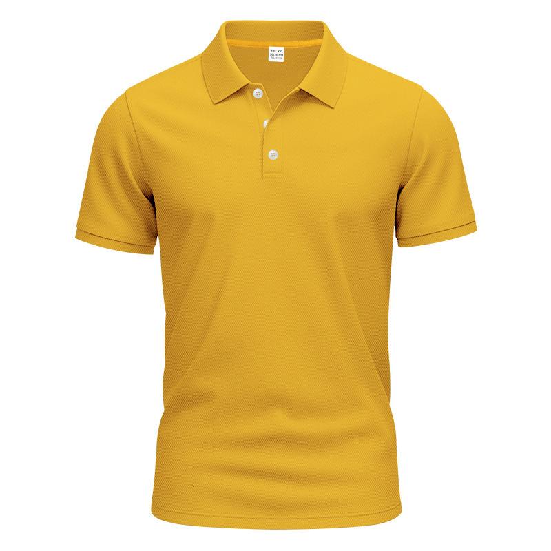 European and American men's simple quick-drying polo POLO shirt golf type men's gentleman loose breathable lapel short sleeves