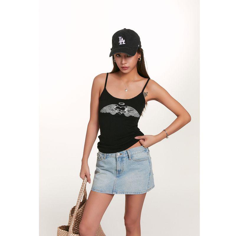 

Discoglam New Slimming Small Low Waist Blue Denim Skirt Women s Summer Gyaru Short dress Light Blue L