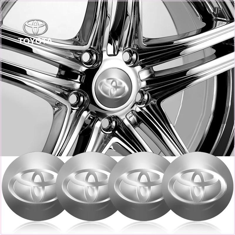 4pcs Car Wheel Center Hub Sticker 56mm Emblem Decal Wheel Sticker for Toyota C-hr Prado Rav4 Yaris Hilux Prius Avensis Corolla Camry