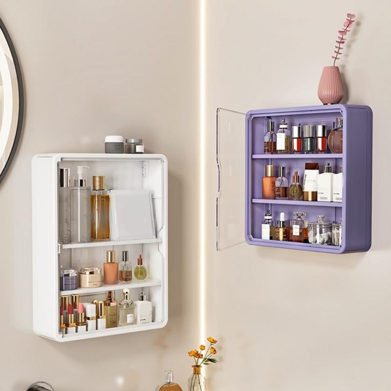 Space Saving Wall Mounted Storage Box Large Capacity Multi Tiers Organiser With Easy Installation For Small Spaces