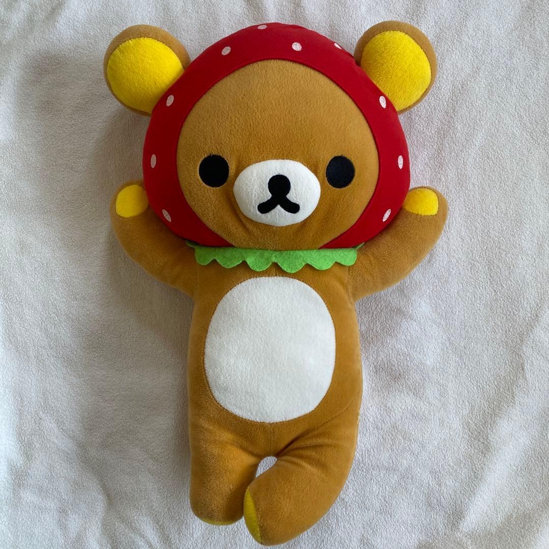 Rilakkuma Plush Strawberry Headgear XL