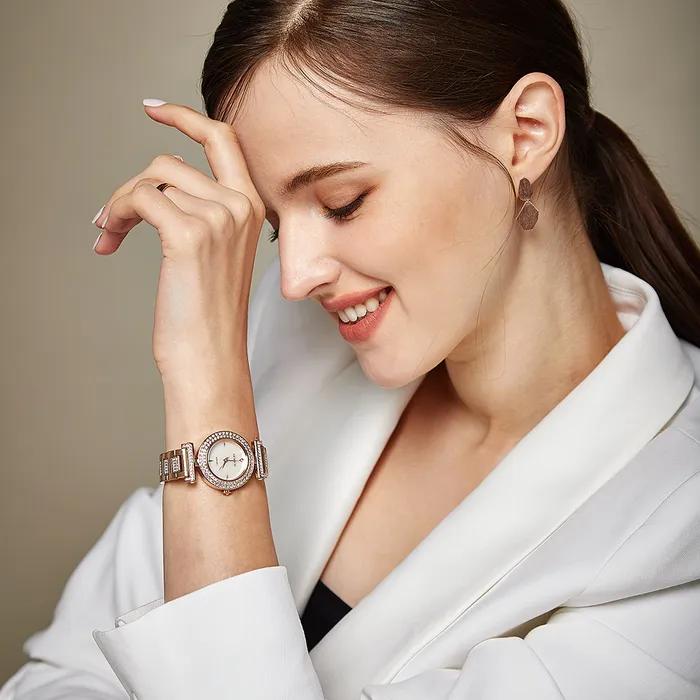 Diamond Mother-of-Pearl Metal Watch GE1244RG_MOP
