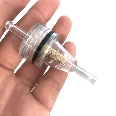 6 mm mały plastikowy uniwersalny filtr paliwa motocyklowego do benzyny i oleju 1/4" przezroczysty mini filtr do gazu zamienny