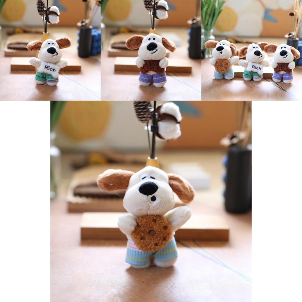 Chaveiro de Cachorro de Pelúcia Super Macio para Crianças e Decoração de Bolsa