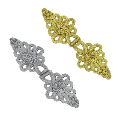 Boutons Grenouille Cheongsam Fermeture Large Fermoirs à Coudre pour Pull Manteau Cheongsam Accessoires Artisanaux Traditionnels