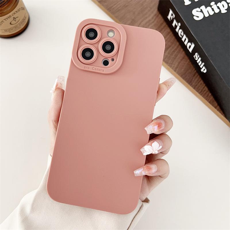 

Матовый чехол для телефона Apple 16/15 14Promax Sky Eye Step Apple 13 Защитный чехол с ощущением кожи ТПУ iphone16 6.1 розовый