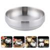 Stainless Steel Double Layer Bowl for Cold Noodles Ramen Salad Mixing Serving Household Multi Function Food Bowl Kitchen Dining