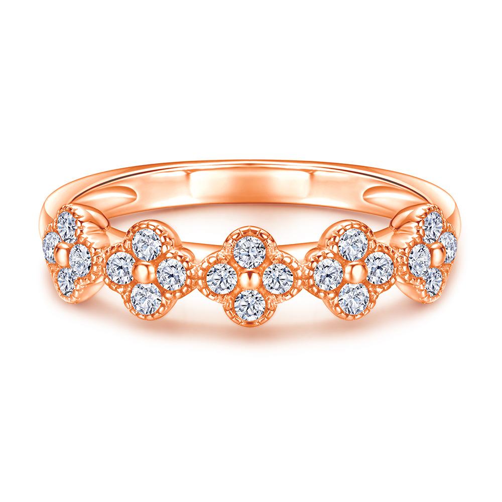 

Классическое кольцо Lindon из стерлингового серебра 925 пробы с цирконом, женские украшения, свадебное обещание, подарок для вечеринки 9 розового золота