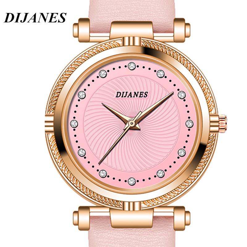 

Fashion women s Watch Simple Women s Crystal Watch Leather quartz watch Women s casual watch білий