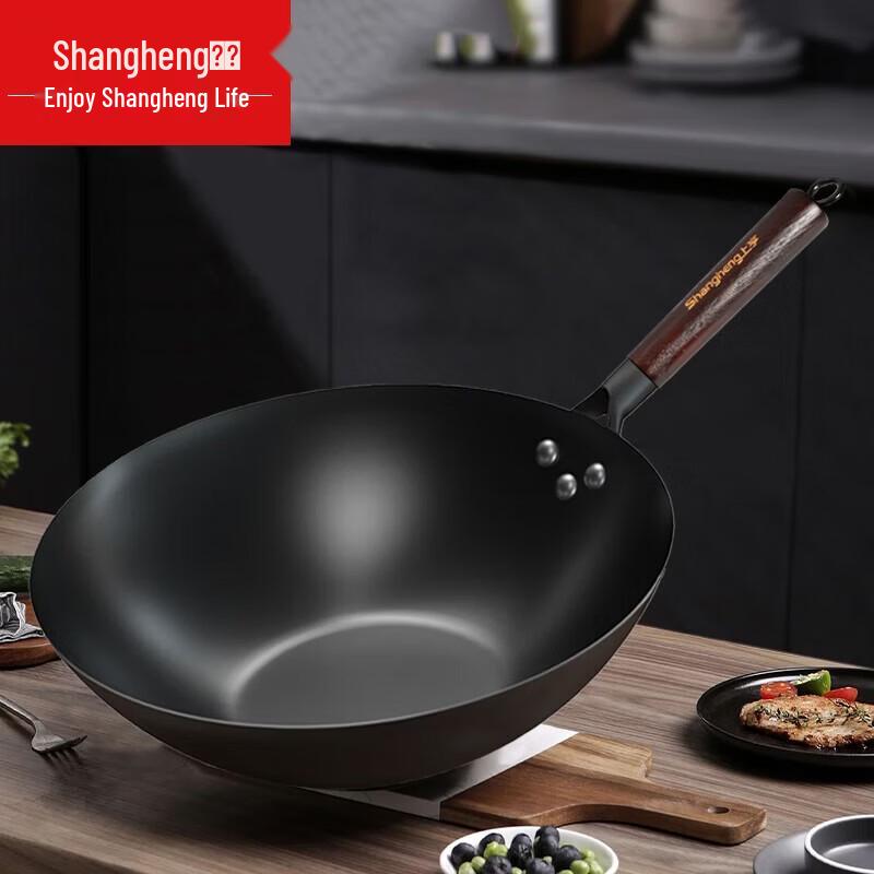 Shangheng 30cm Coating-Free Refined Iron Wok