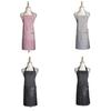 Custom Color Halter Neck Striped Work Apron