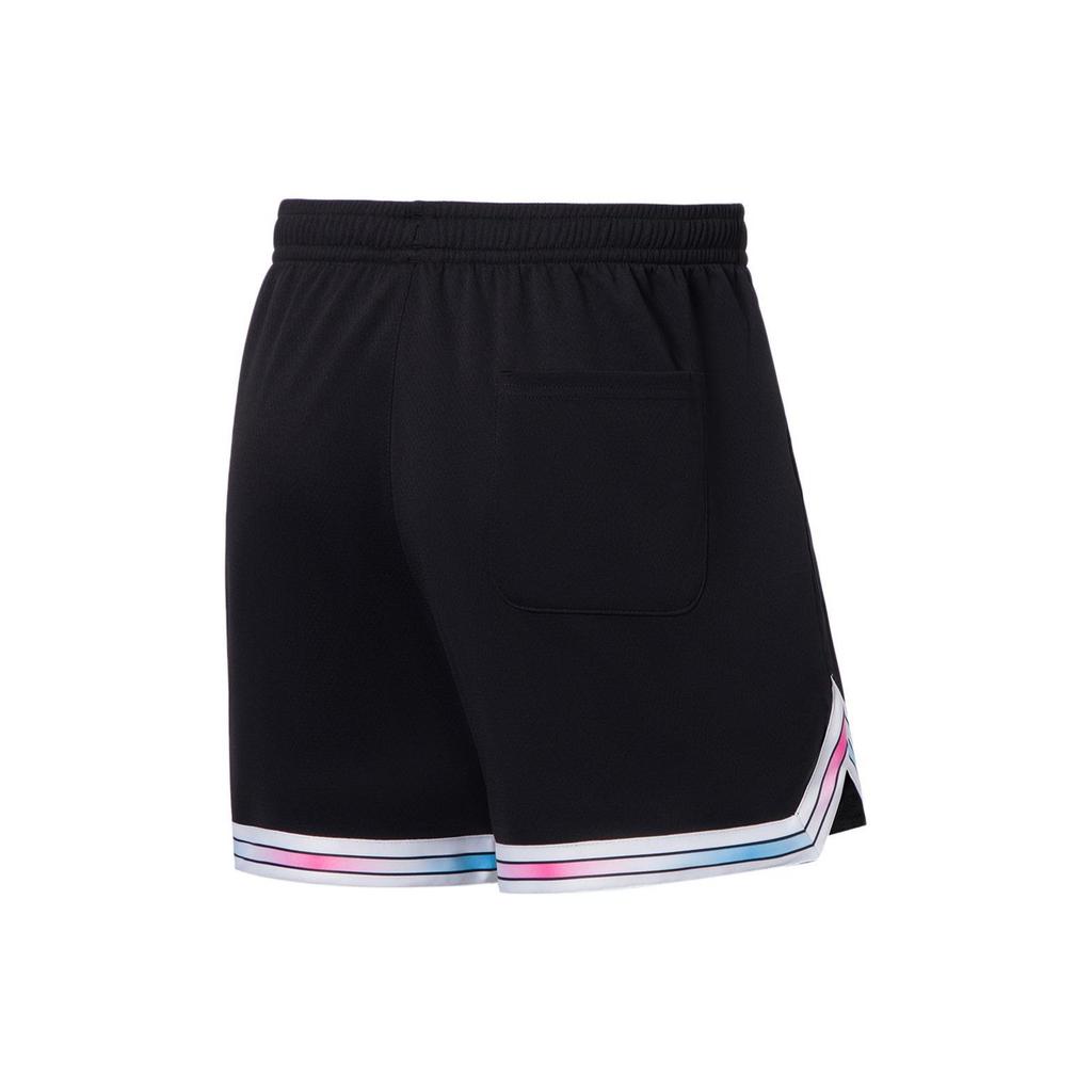 Li-Ning Basketball Series Striped Casual Sports Shorts Men Bottoms Black AAPS051-1
