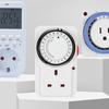 15 Minutes Intervals Energy Saving Timer Socket Mechanical Timer Switch  Office Use