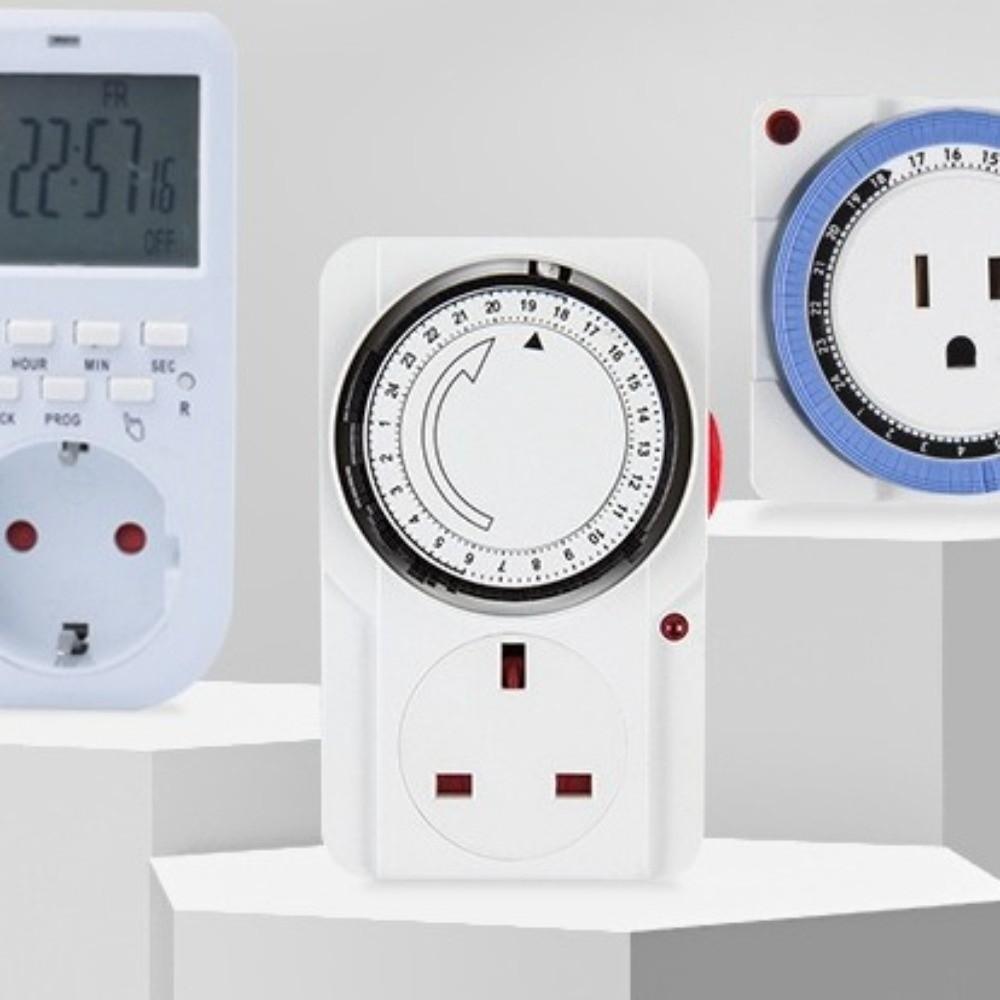 15 Minutes Intervals Energy Saving Timer Socket Mechanical Timer Switch Office Use