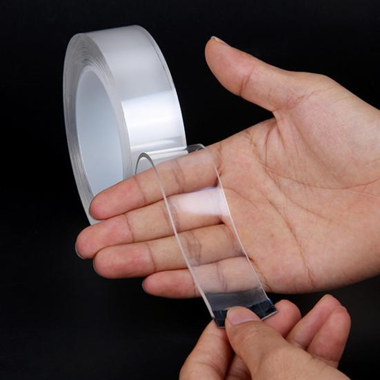 1 Roll 300CM Nanometer Tape Waterproof Double Sided Heavy Duty Strong Adhesive Tape Removable Traceless Multipurpose Clear Mounting Tape