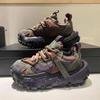 Fashion Color Block Chunky Sneaker Men Women Designer Bottom Running Casual Increased Internal High Platform