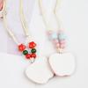 Adjustable Cord Necklace with Handcrafted Beads and Playful Pendant, Casual Statement Jewelry for Daily Outfits