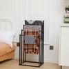 Floor-Standing Metal Towel Rack with No-Drill Multi-Layer Storage for Bathroom, Bedroom, or Balcony