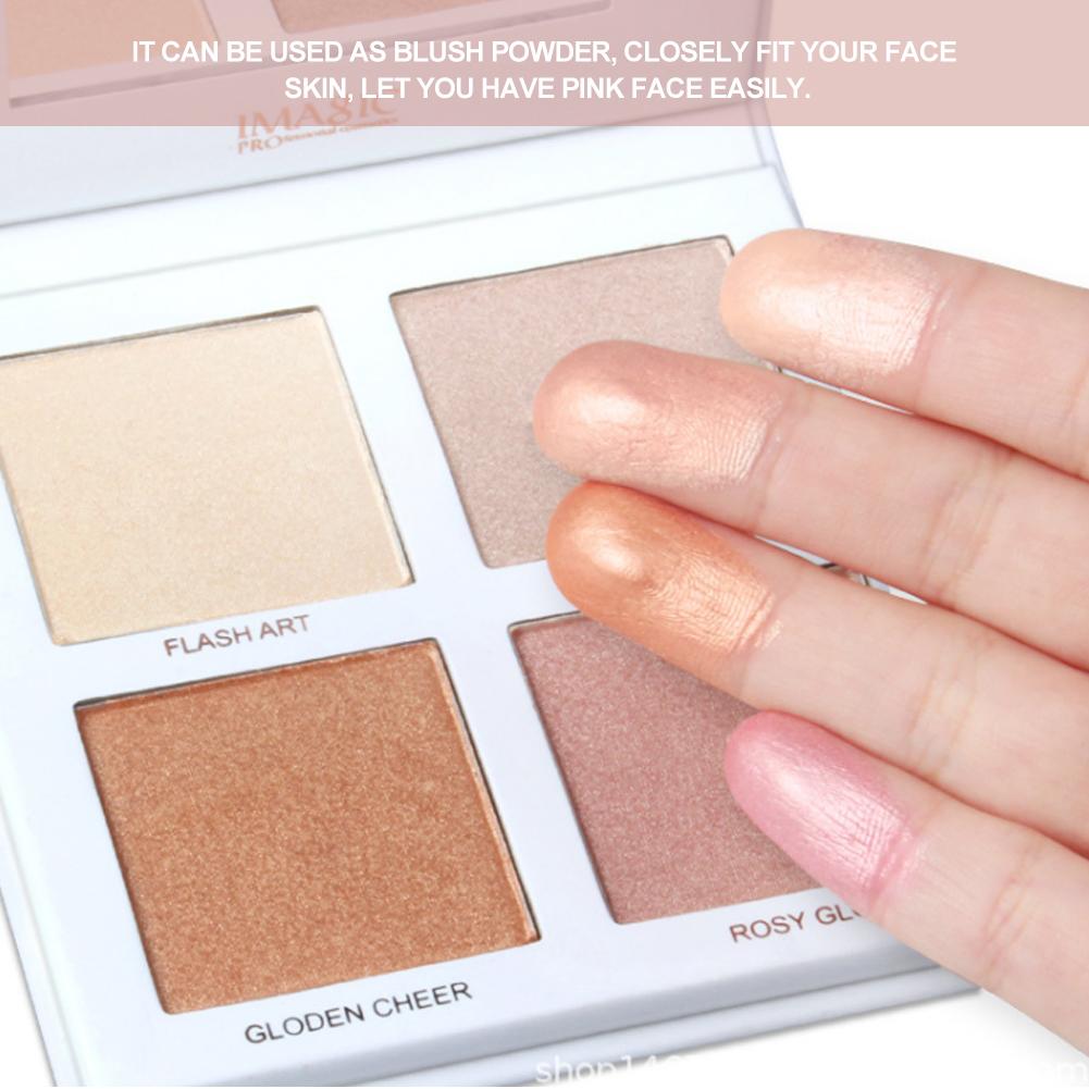 4 Colors Highlighter Powder Face Contour Bronzers Brightening Concealer Makeup Tool