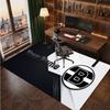Borussia Mönchengladbach Custom Crystal Velvet Rug, Personalized Name Text Print, Football Logo Soft Non‑Slip Floor Mat Home Decor Gift
