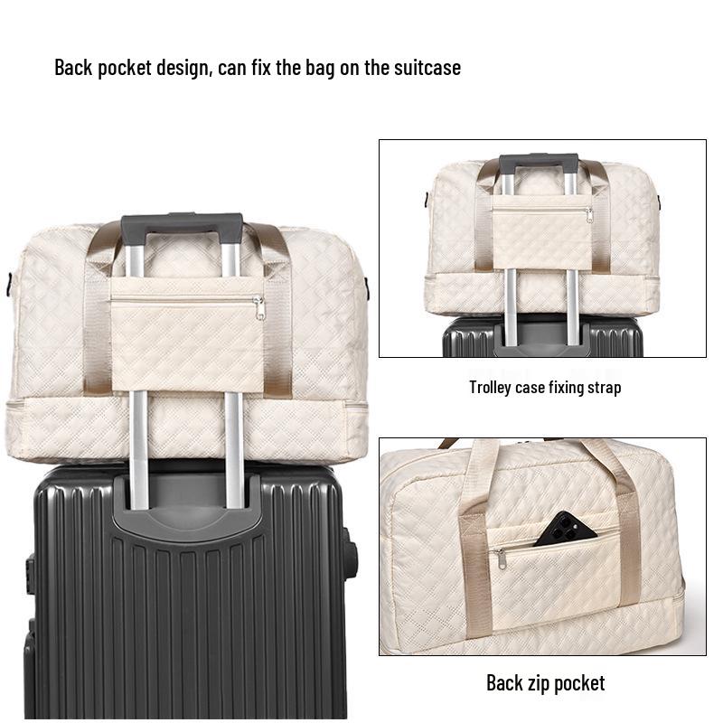 Simple Large Capacity Travel & Gym Bag for Short Trips, Yoga, Swimming, and Fitness