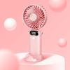 6000mAh Handheld Mini Fan 90° Foldable Rechargeable Cooling Fan 6 Speed Wind LED Digital Display Rechargeable Fan Summer