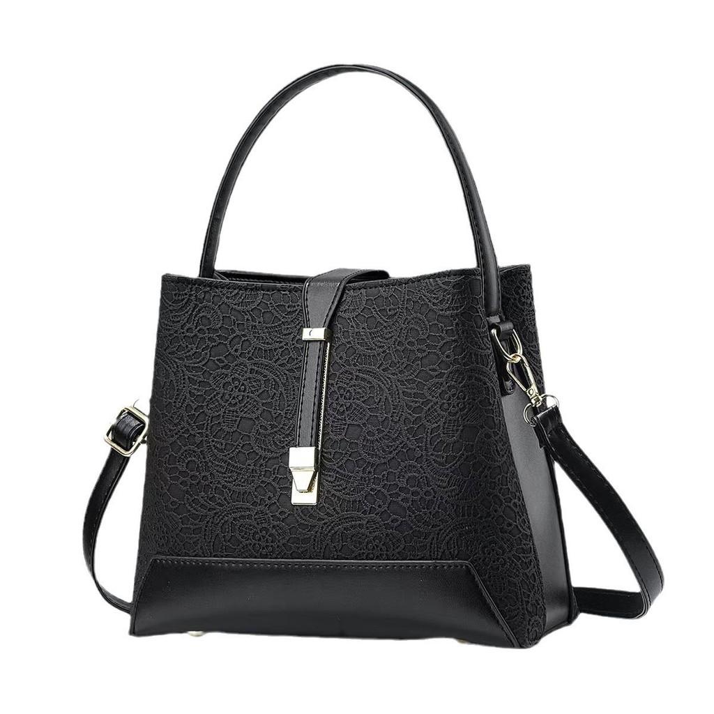 Solid Versatile Color Handbag With Internal Pockets Zipper Closure Women Fashion