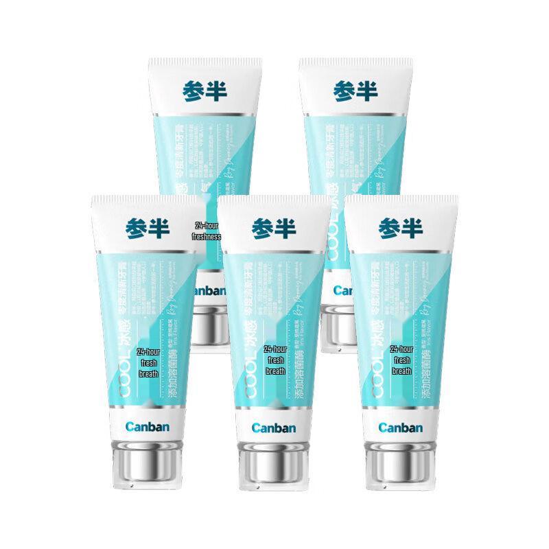 Canban Zero Fresh Toothpaste, Plaque Reduction & Breath Freshening (5 x 120g)