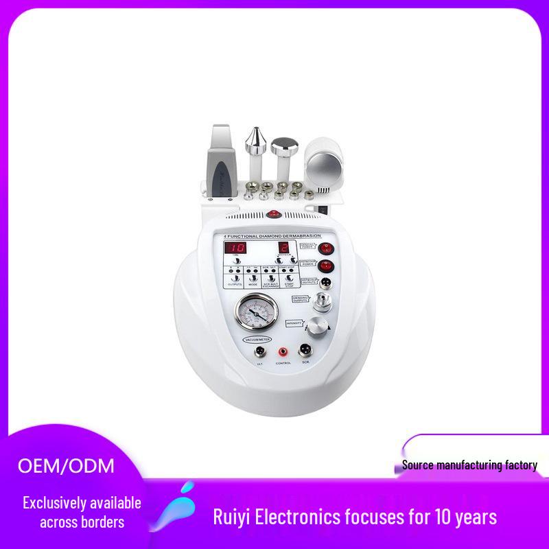 Универсальный прибор для алмазной микродермабразии и увлажнения с LED-терапией и ледяным молоточком EU Plug