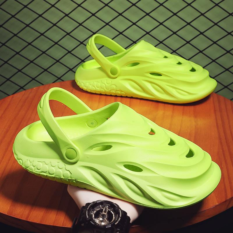 Lehké pánské pantofle 2024 Léto Kuchařské boty pro muže Venkovní Brodivé Platformové Sandály Měkké Plážové Protiskluzové Sportovní Pánské Pantofle