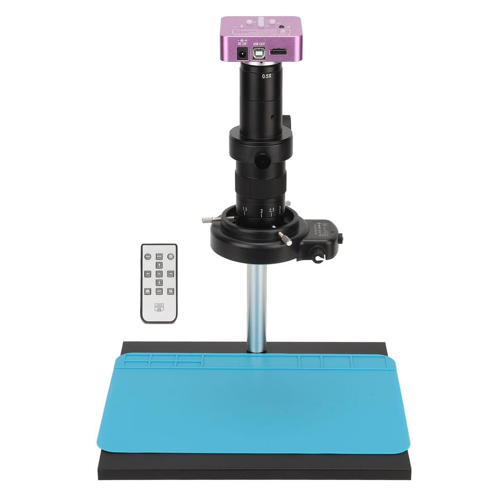 51MP Microscope Camera 180X C Mount Lens 1080P Video Industrial Digital Microscope Camera Kit with LED Light 100‑240V