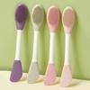 Silicone Facial Clean Brush Double Head Skin Care Tools Beauty Facial Massage Brush