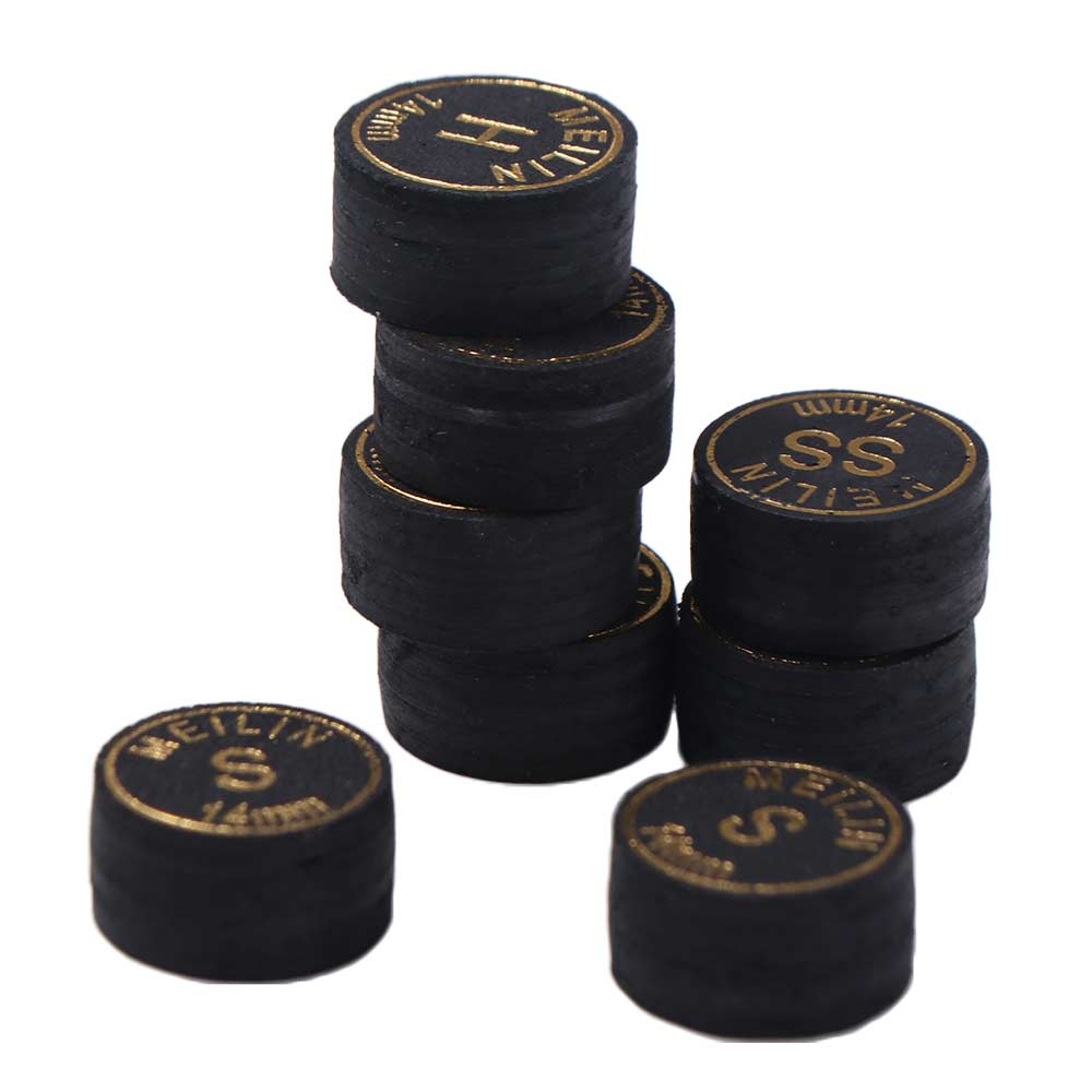 Professional Snooker Cue Tip Leather Pigskin Stick Tips Billiard Heads Tips Home Game Room