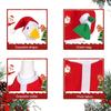 Santa Claus Goose Outfit for 23" Lawn Goose Christmas Costume with Santa Hat Xmas Goose Clothes for Cement or Plastic Goose Garden Decoration