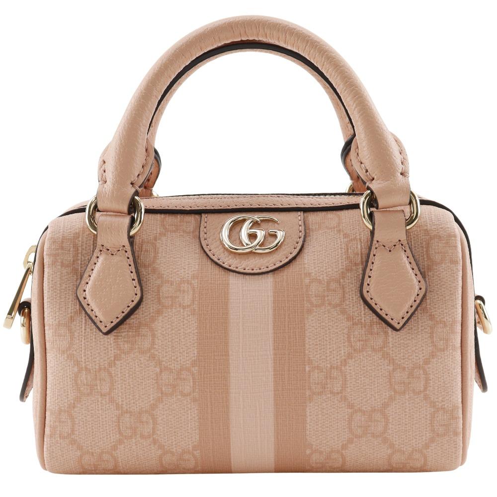 

GUCCI Ophidia Super Mini Bag Handbag 781490 FAD03 6241 2WAYShoulder Dusty Pink GG Supreme Canvas Women Used