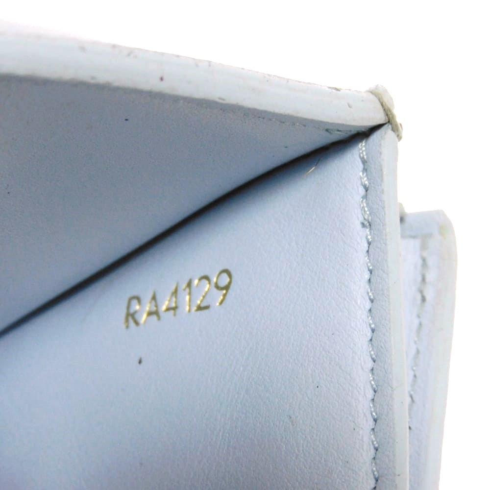 Used 12564 Portefeiulle Capucines XS M69061 7942 LV Logo Pastel Light Blue Japan Exclusive Taurillon Clemence Blue