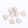 50Pcs Natural Wood Spacer Loose Beads Love Heart Shape DIY Jewelry Findings