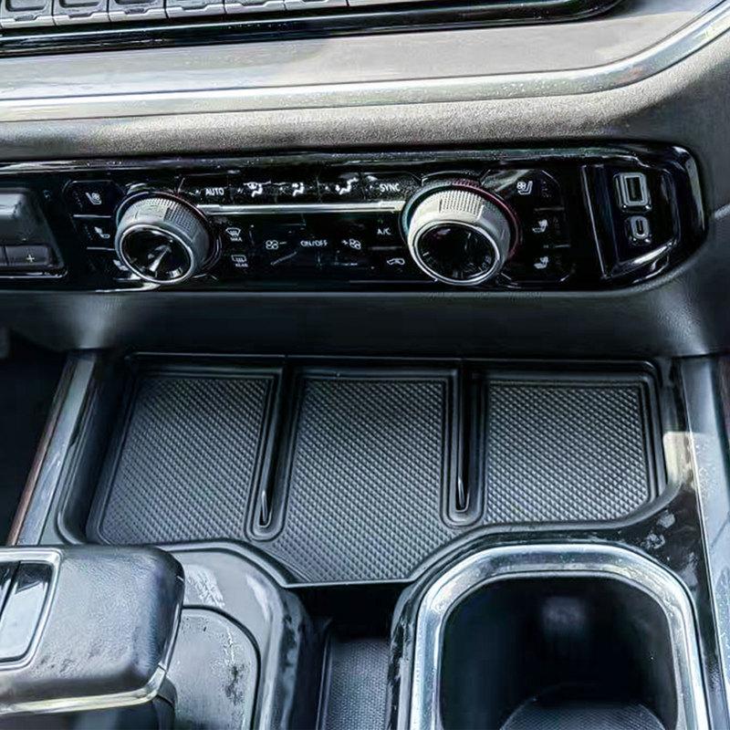 For 2025 2024 Chevrolet Silverado 1500 & GMC Sierra 1500 Center Middle Console Organizer Tray Accessories Armrest Storage