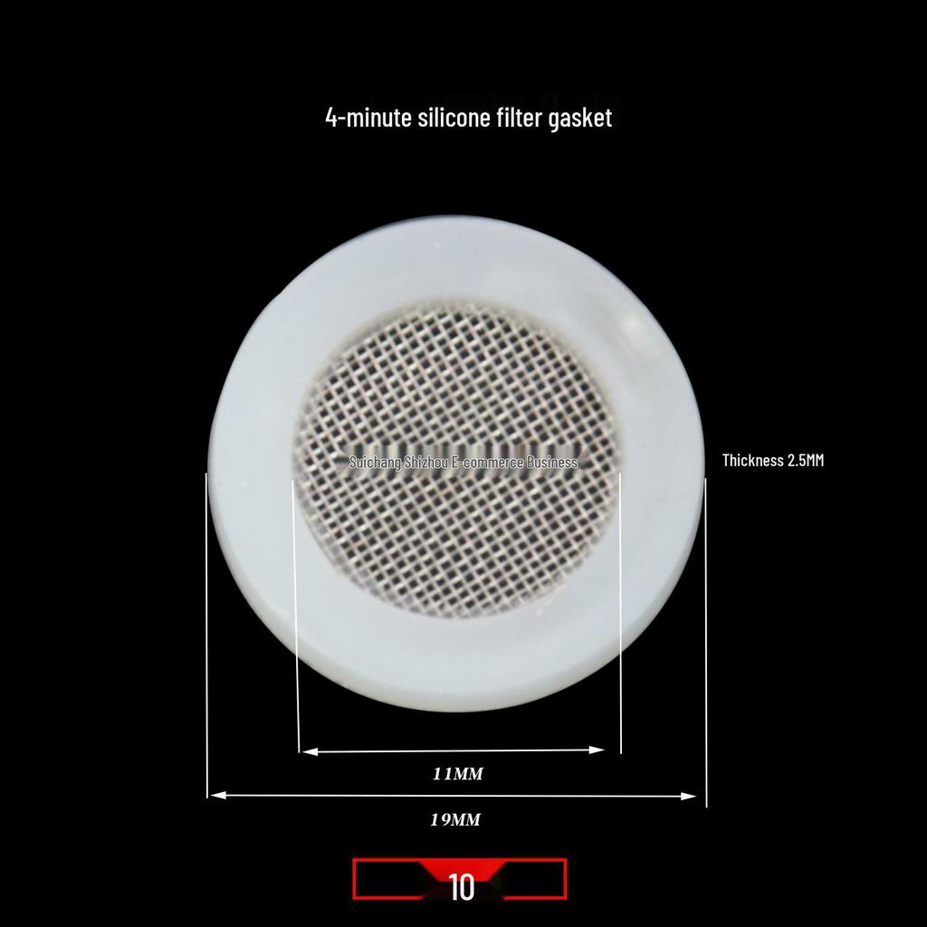 4-Point Shower Head Silicone Gasket & Rubber Washer Set