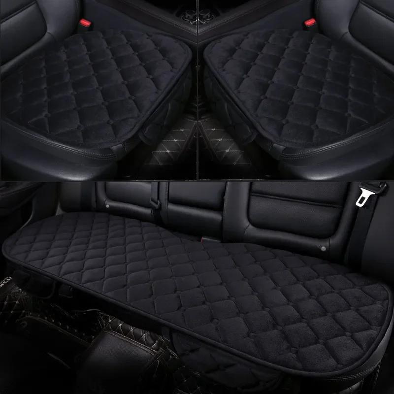Husă scaun mașină față spate pernă flocata din pânză anti-alunecare iarnă protectie auto pernă pentru covoraș ține cald Fit universal camion suv van