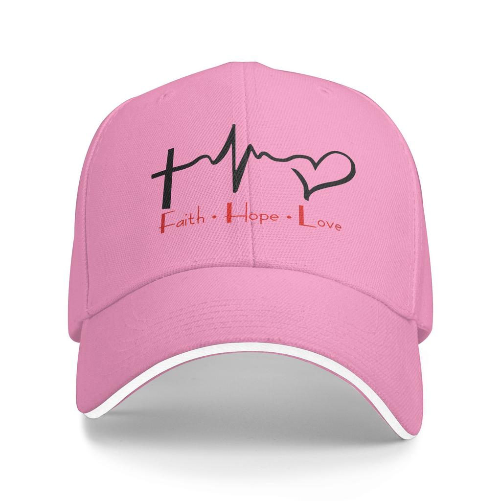 Jesus Glaube, Hoffnung, Liebe Lässige Baseballkappe Sommer Trucker-Mütze Outdoor-Sport Snapback-Kappe Damen Herren y2k Lustige Baseballkappen
