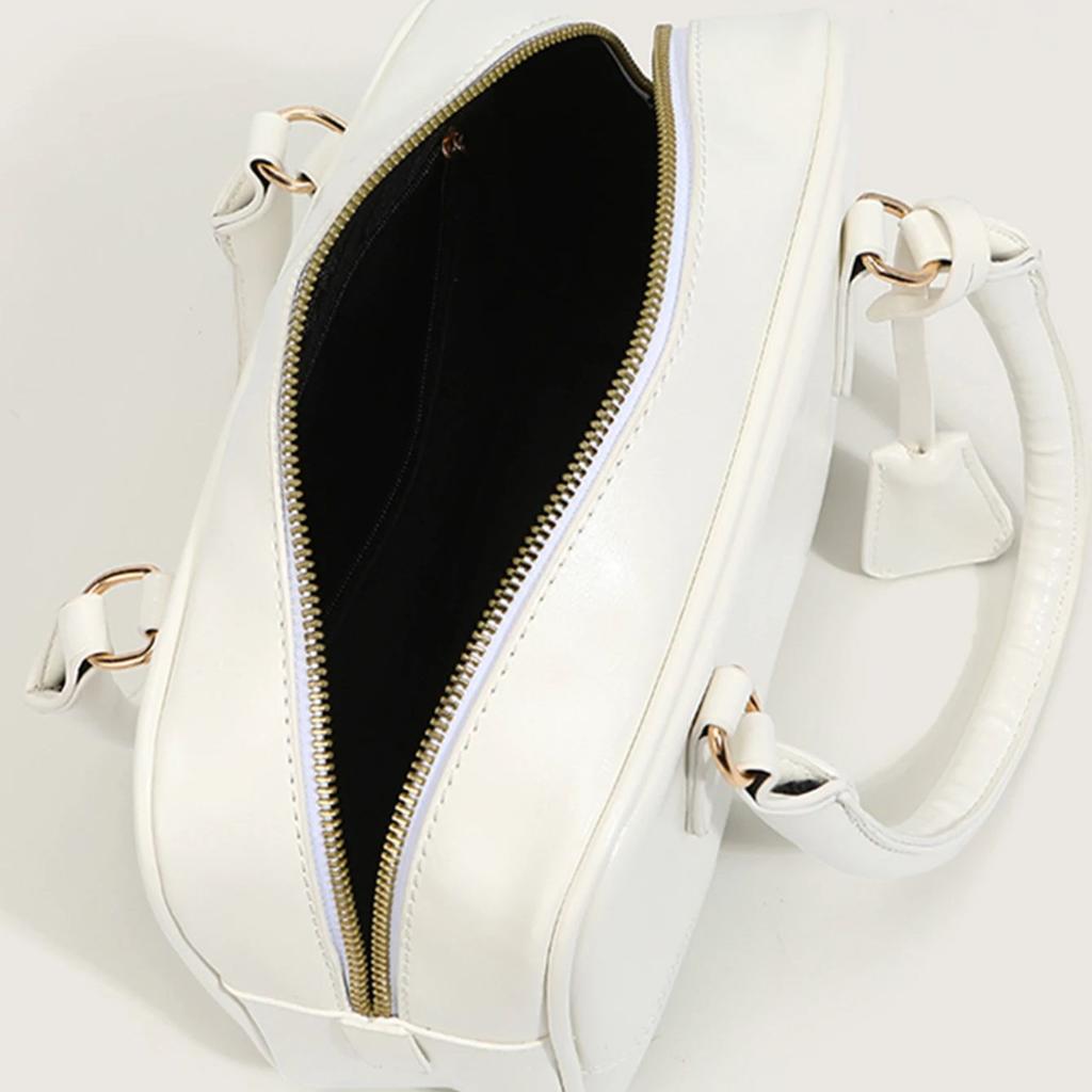 Retro Freizeit Umhängetasche für Damen 1 Schulter Boston Tasche tragbare Bowlingtasche neu