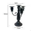 4 Candle Metal Candelabra Candlestick Holder Fine Craftsmanship Taper for Living Room