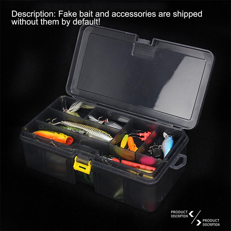 Double Layer Fishing Tackle Lures Hook Bait Box Storage Fishing Accessories