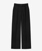 MIND BRIDGE WOMEN [W] Single-Pleat Wide Belted Slacks - 2 Colors