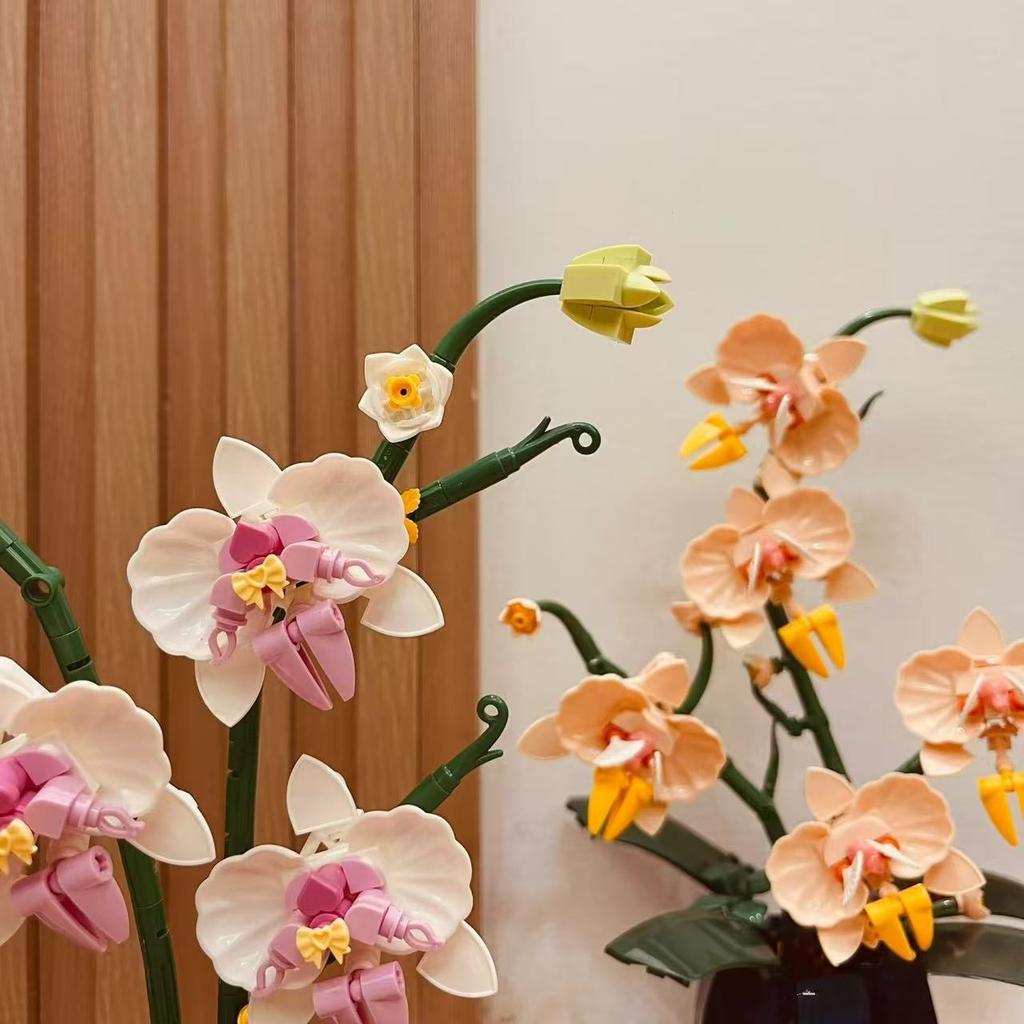 Pink Orchids, Perfect For Mother'S Day/Valentine'S Day Gifts, Suitable For Home Decor And Office Decoration