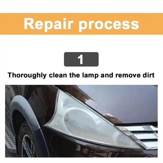 Car Headlight Restoration Liquid Anti-Yellowing Oxidation Repair Kit Long-Lasting UV Protection Polishing Agent