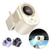 Clip-On Car Cooling Fan with Temperature Display, USB Rechargeable Portable Fan for Sun Visor, 3-Speed Adjustable, Low Noise