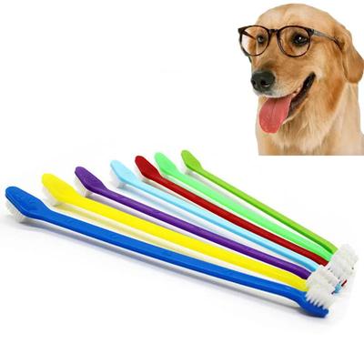 1/5 szt. 22 cm Szczoteczka do zębów z uchwytem dla zwierzęcia psa kota Plastikowa Zdrowa Szczoteczka do zębów Czyszczenie jamy ustnej Akcesoria dla zwierząt kota psa Szczoteczki na palec