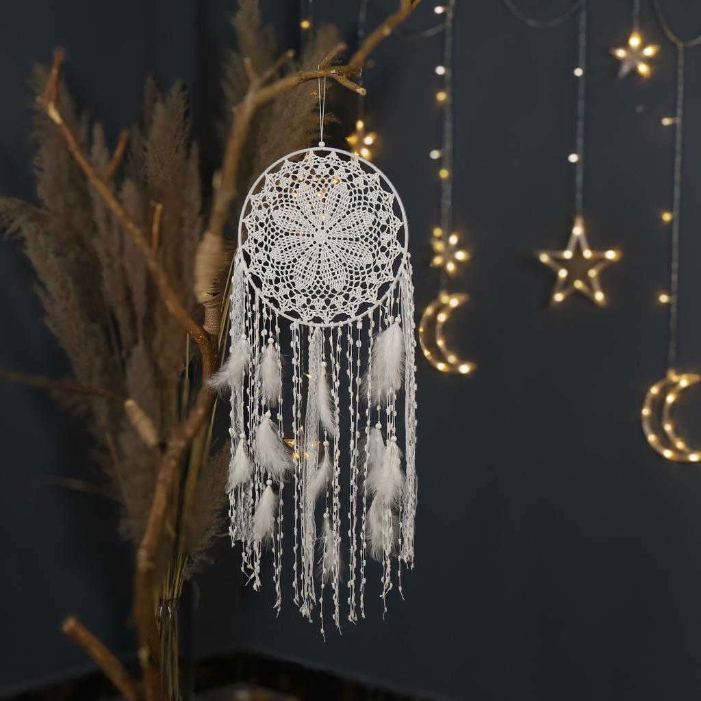 Bohemian Large Dream Catcher Handwoven Feather Dream Catcher Interior Decoration Dream Catcher